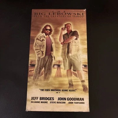 The Big Lebowski VHS (1998) Screening Copy Jeff Bridges, John Goodman, Coen Bros Foto 1 de 4