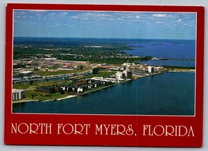 Postcard - Aerial View North Fort Meyers FL 1980s 4x6 Y3 - Picture 1 of 2