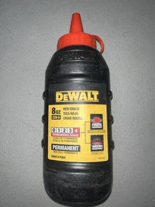 DeWALT Permanente rote Kreide 8 Unzen DWHT47069 - verblassen & wasserbeständig - Bild 1 von 2