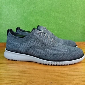 Cole Haan Grand.OS Herren Größe 11 Schuhe Grau Strick Oxford Budapester Turnschuhe Elegant - Bild 1 von 10