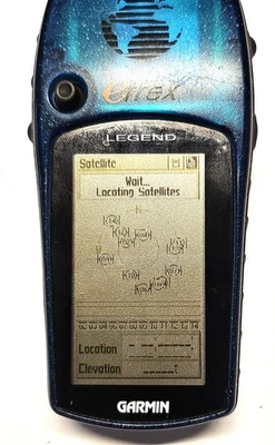 Garmin eTrex Legend GPS portátil - azul, navegador personal, usado, funciona Foto 1 de 4