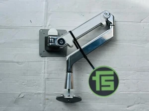 Humanscale M2 - Bildschirm Halterung in Weiß mit Alu DurchTischB. Bolt Through - Photo 1/7