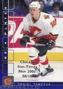 2001-02 BAP Memorabilia Chicago Sun Times Sapphire #208 Daniel Tkaczuk