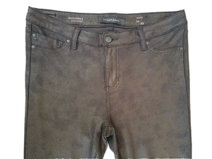 Liverpool Crackle Coated Skinny Hose Madonna Legging Gr. 10P schwarz metallic - Bild 1 von 16