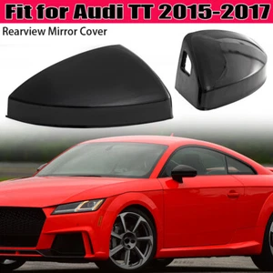 2x Cubierta de espejo retrovisor lateral negro brillante con asistencia para Audi TT TTS MK3 TTRS 2015-2023 - Imagen 1 de 9