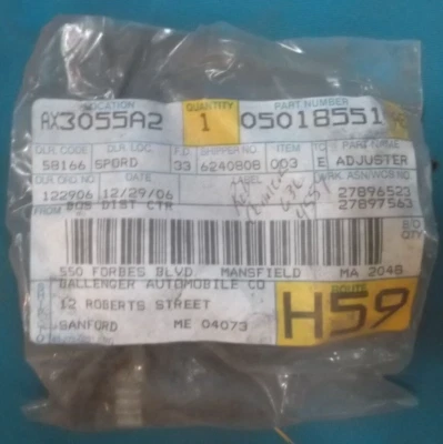 AJUSTADOR DE FRENO DE ESTACIONAMIENTO OEM MOPAR 5018551AB DODGE RAM 1500 2500 3500 4500 5500 Foto 1 de 4