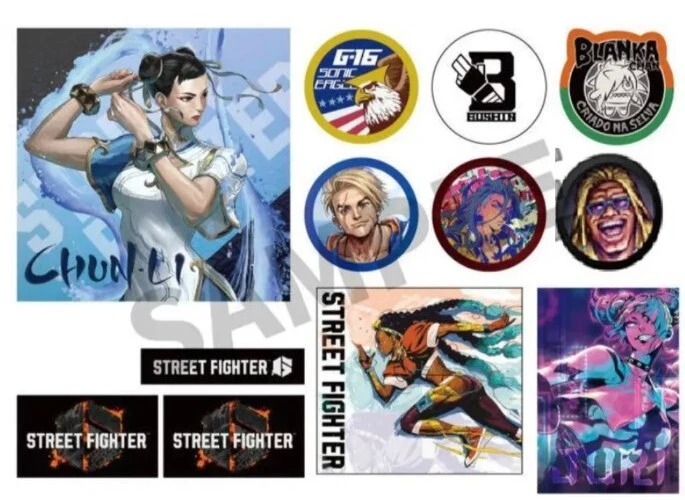 Street Fighter 6 IV Stickers Tokyo Game Show Event Exclusive Limited Edition Set - Image 1 of 1