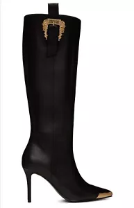 Stivali Versace Jeans Scarlett Stivali Alti Stivali Col Tacco - Imagen 1 de 4