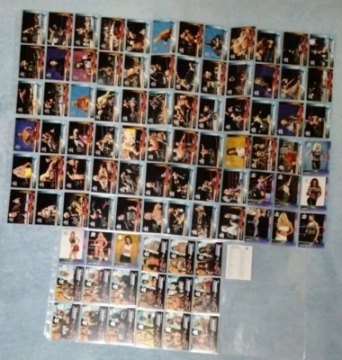 2002 Fleer WWE Raw vs. SmackDown Complete 90 Card Set  11 Rookie Cards WWF lot - Image 1 of 4