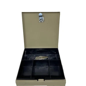 Small Money Lockbox Desk Petty Cash Box. - Picture 1 of 10