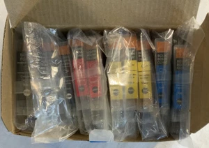 Canon Ink: BCI-3BK, BCI-3M, BCI-3Y, BCI-3C Black Magenta Yellow Cyan 10 Pack - Picture 1 of 1
