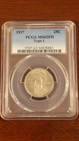 1917 Standing Liberty Quarter Type 1 Full Head Cover