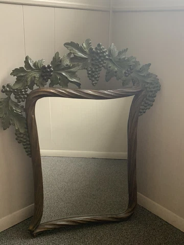 Bettis Brooke Grape Vine Wall House Decoration, Vintage Style Large Home Mirror Cover