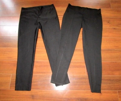 TRIBAL Y TIEMPO y VERDADERO ~ Grande 12-14 ~ ¡Lote de 2! Pantalones PULL-ON STRETCH PONTE c15 Foto 1 de 4