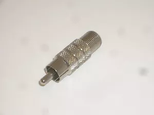 CONECTOR ADAPTADOR AIM F MUJER A RCA MACHO - Imagen 1 de 2