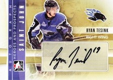 2011-12 ITG Heroes and Prospects Auto #ART Ryan Tesink