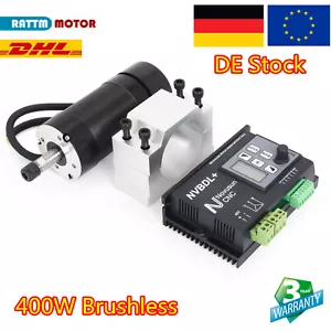 400W DC Brushless Spindelmotor ER8 12000rpm φ55mm NVBDL+ Treiber für CNC-Fräsen - Bild 1 von 12