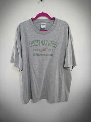Camiseta de algodón manga corta gris película "A Christmas Story". Hombre Talla 3XL Foto 1 de 4