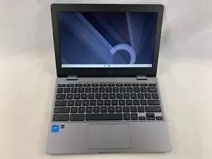 Asus C223N Grey Chromebook, 11.6 Screen, Intel Celeron N3350, 4GB RAM, TESTED 01 - Picture 1 of 14
