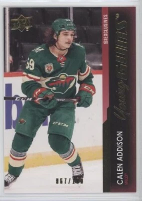 2021-22 Upper Deck Young Guns Exclusives 227 Calen Addison 67/100 RC - Image 1 of 2