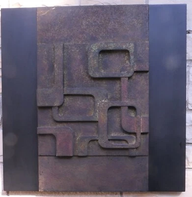 UTTERMOST 墙面装饰 BRUTALIST 设计金属木质 — 第 1/4 张图片