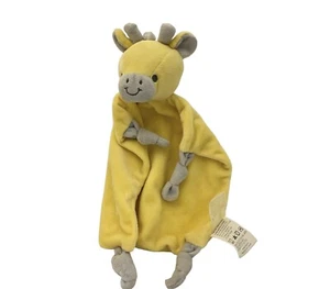 Dan Dee Yellow Gray Giraffe Knotted Corners Plush Rattle Baby Lovey Security - Picture 1 of 13
