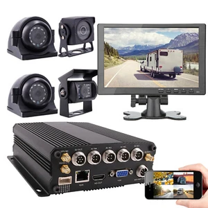 JOINLGO 4CH GPS 4G 1080P Mobile Truck DVR Video Camera Kit 10" LCD for Fleet - Picture 1 of 7