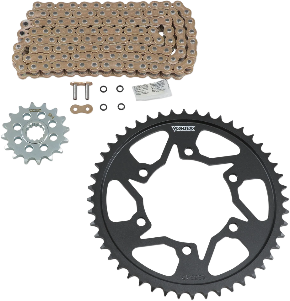 Vortex Chain and Sprocket Kit Gold CKG4218 - Image 1 of 1