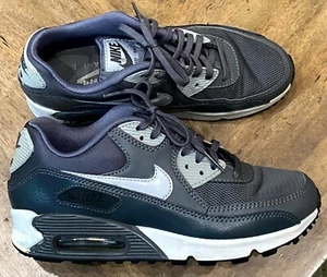 Nike Air Max 90 Essential Womens Black White Running Shoes Sneakers Size 7 - Picture 1 of 7