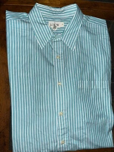 Mens J. Crew Long Sleeve Striped Button Front Shirt Size Large LG L - EUC - Picture 1 of 2