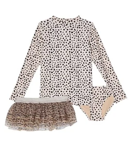 Shade Critters L125818 Tutu Dalmation LeopardRashguard Set Girl's Size 18-24 M - Picture 1 of 5