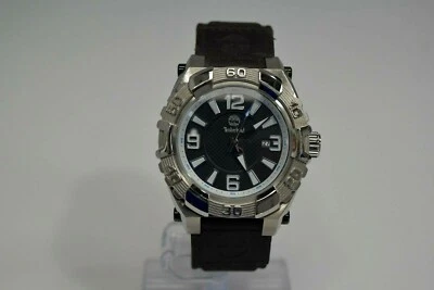 Timberland Black Fabric SS Black Dial TBL.13322JS/02 $150 Watch - Image 1 of 3