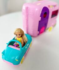 Barbie Club Chelsea RV Camper Playset Convertible Car Doll with Pets Mattel Toy
