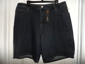 Great Lee size 18 W Lagoon denim blue jean shorts women NWT - Picture 1 of 5
