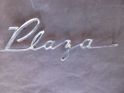 NOS 1955 1956  Plymouth PLAZA Fender emblem mopar pn 1599450 - Image 1 of 4