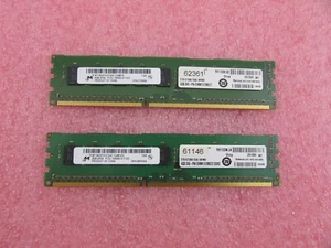 2x Crucial CT51272BD1339 (2x 4GB) DDR3 1333MHz PC3-10600 ECC DIMM 240-Pin RAM - Imagen 1 de 3