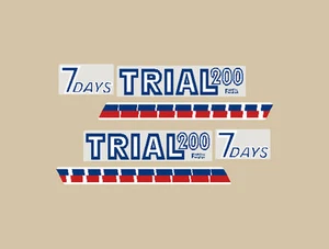 FANTIC MOTOR TRIAL 200 7 DAYS ADESIVI FIANCHETTI STICKERS - Picture 1 of 1