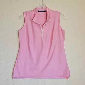 Katherine Way ärmelloses Golf Tennis Pickleball sportliches Tanktop in Pink Small - Bild 1 von 7