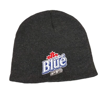 GORRO TEJIDO CERVEZA AZUL LABATT AÑOS 90 Invierno ESQUÍ Sombrero Medias Gorra CANADÁ Foto 1 de 4