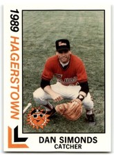 1989 BEST HAGERSTOWN SUNS DAN SIMONDS HAGERSTOWN SUNS #23