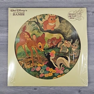 Walt Disney's Bambi Picture Disc Vinyl Record Story & Songs LP Disneyland 1982 - Picture 1 of 4