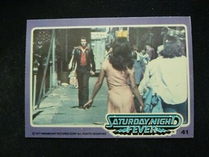 1977 Dunruss Saturday Night Fever Card # 41 (VG/EX)