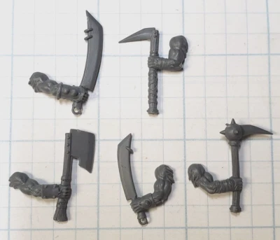 Warhammer Ogor Mawtribes Bits Bestigor Beastmen Axes Blades hand Weapons x5 HW05 - Image 1 of 3