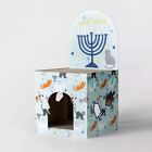 Double Decker Hanukkah Menorah Cat Kitty Scratch Scratcher House Blue New In Box