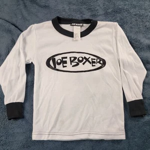 Camisa blanca vintage Joe Boxer niños 5 resistente al fuego hecha en EE. UU. manga larga - Imagen 1 de 9