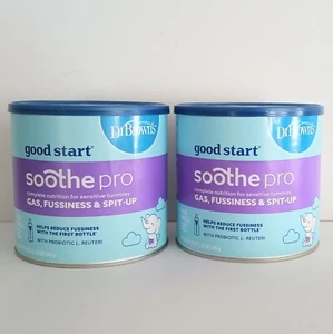 Good Start Dr. Brown's Soothe Pro Baby Formula Sensitive Tummies 19.4 oz 2 Cans - Picture 1 of 4