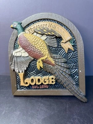 Interiores del hogar Faisán Lodge placa cabaña de caza faisán colina estet 1896 MCM  Foto 1 de 4