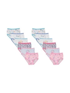 Handcraft Girls' Peppa Pig 12-Pack Panties 100% Cotton Sizes 2T 3T 4T Stretch - Picture 1 of 4