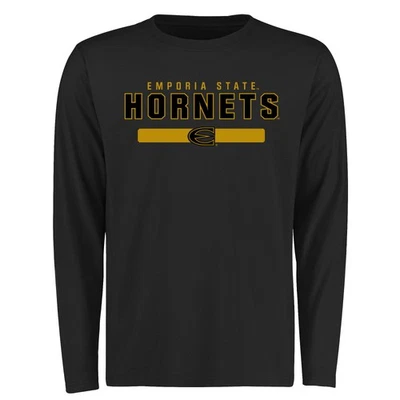 Men's Black Emporia State Hornets Team Strong Long Sleeve T-Shirt - Image 1 of 2