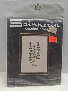 Kit de punto de cruz contado Spinnerin #2002 tomillo - Imagen 1 de 3